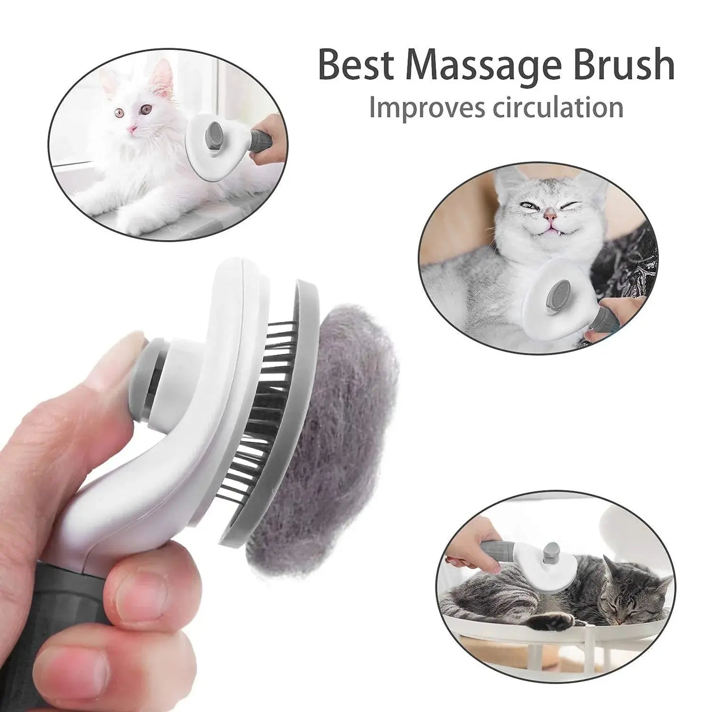 Selbstreinigende Tierbürste / Self-cleaning Pet Hair Remove Brush